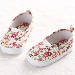 Born Baby Girls Flower Shoes Toddler Soft Bottom Kids Crib First Walkers Shoes