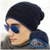 Unisex Spring Fashion Beanies Knit Beani Hat Winter Hat For Man And Women Solid Color Elastic Hip-Hop Cap Gorro Two Styles
