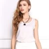 Summer Explosion Models Chiffon Shirt Bottoming Shirt Women Sleeveless Sexy Loose Casual Top Vest Camis Blouse Fashion