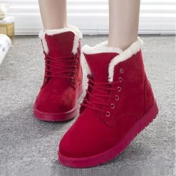 Women Boots Fashion Snow Shoes Women Winter Boots Warm Fur Ankle Boots For Women Winter Shoes
