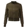 Fashion Womens Winter Warm V-Neck Quilted Zipper Coat Jacket Padded Bomber Fleece Short Outerwear Tops Chaquetas 6 Colors