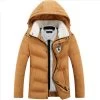 Men's White Duck Down Jacket Casual Solid Turn-dwon Collar Parka Winter Jacket Men Fashion Overcoat Outerwear