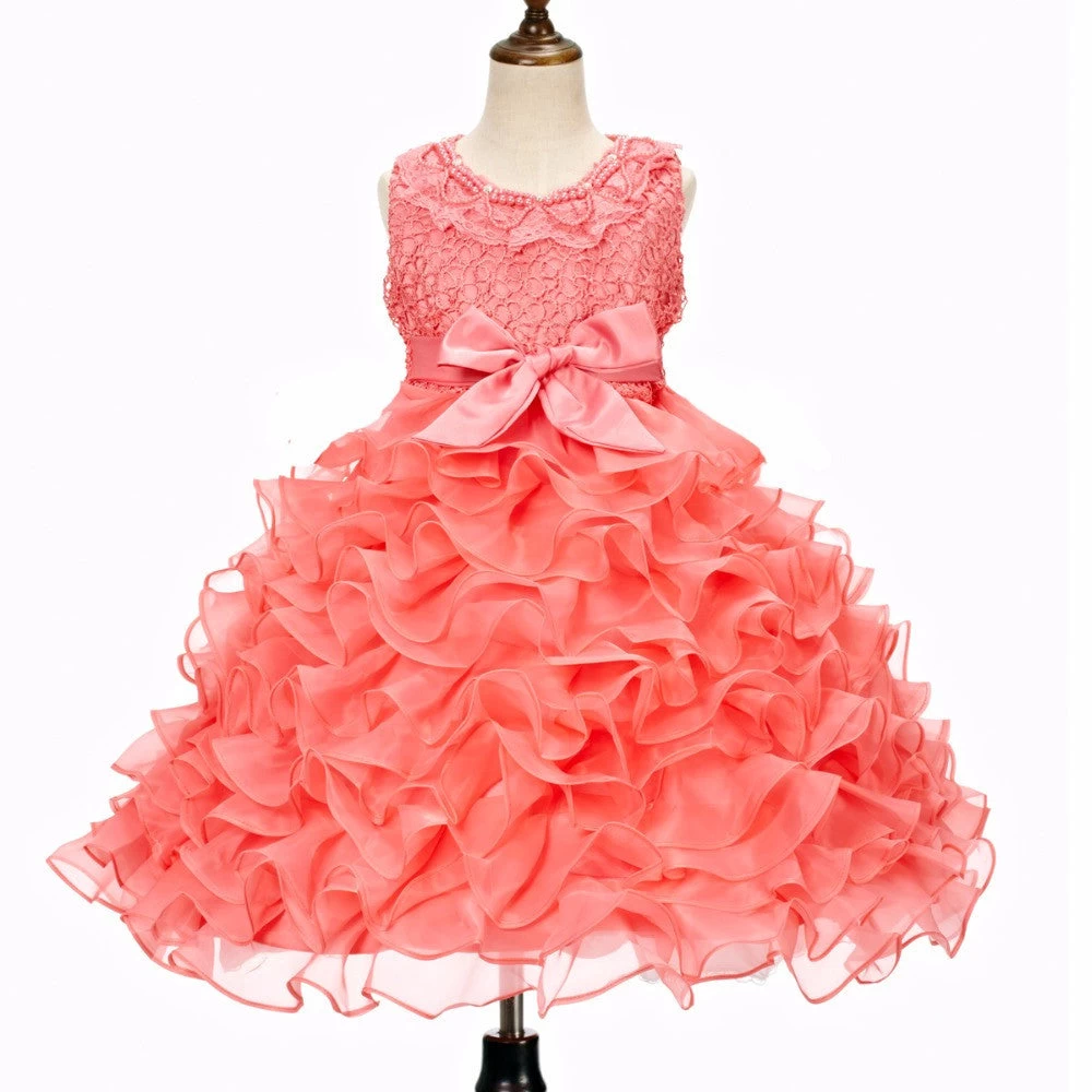 Fashion Summer Girls Boutique Dress Tutu Cute Baby Girl Dress Birthday Party Princess Tutu Dresses