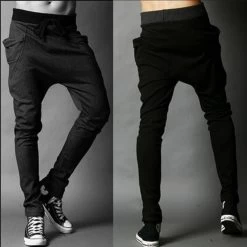 Fashion Sweatpants Trousers Men Harem Pants Pants, Men'S Big Pocket Design Man Cargo Joggers M ~ XX