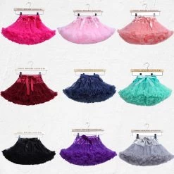 Baby Girls Chiffon Fluffy Pettiskirts Tutu Princess Party Skirts Ballet Dance Wear Kids Petticoat Clothes
