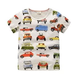 Children's T Shirt Boys T-shirt Baby Clothing Little Boy Tees Designer Cotton Cartoon Summer Shirt Dinosaur Brand