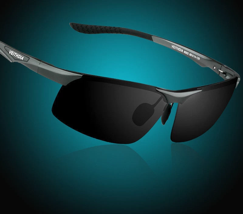 VEITHDIA Aluminum Magnesium Men's Polarized Sun Glasses Night Vision Mirror Male Eyewear Sunglasses Goggle Oculos For Men 6502