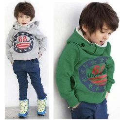 Baby Boys Kids' Thick Coat Tops Hoodies Jacket Sweater Outwear Pullover 2-7Y