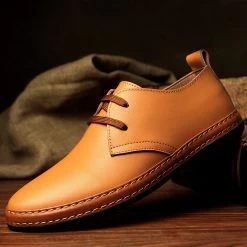 Fashion Genuine Leather Men Shoes Original Summer Flats Casual Breathable Oxfords Shoes For Men