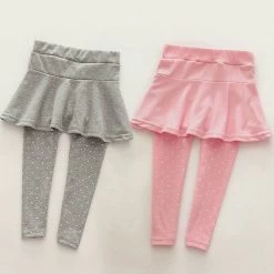 6Colors Toddler Cozy Pantskirt Girl Wool Culotte Kids Child Legging Trousers