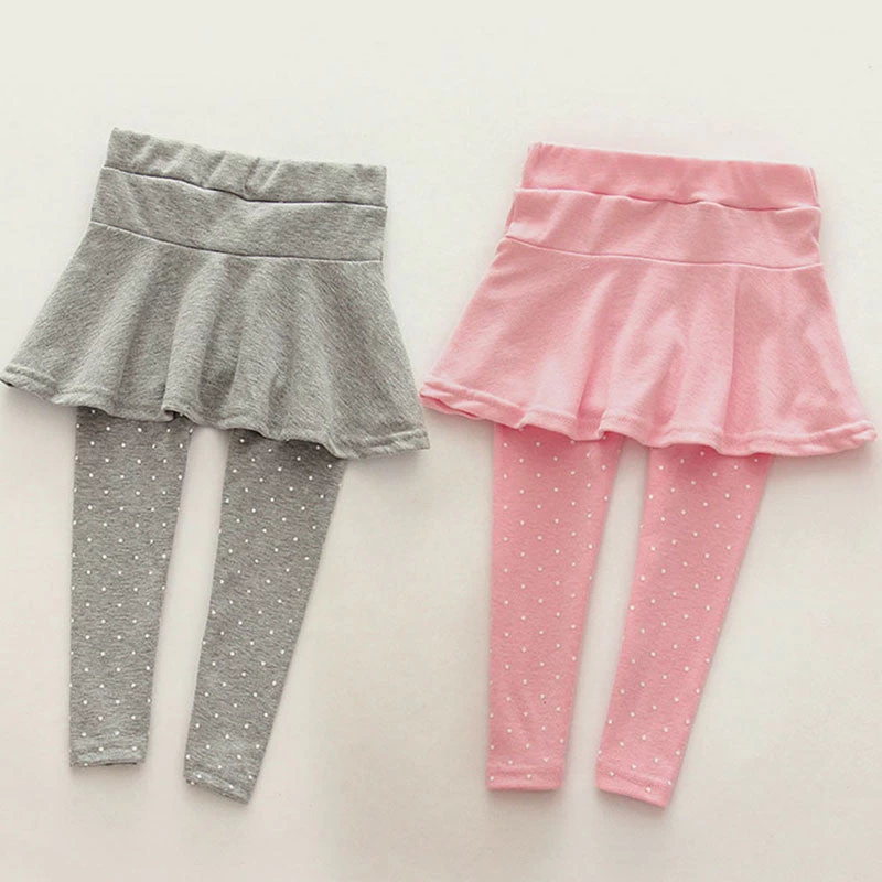 6Colors Toddler Cozy Pantskirt Girl Wool Culotte Kids Child Legging Trousers