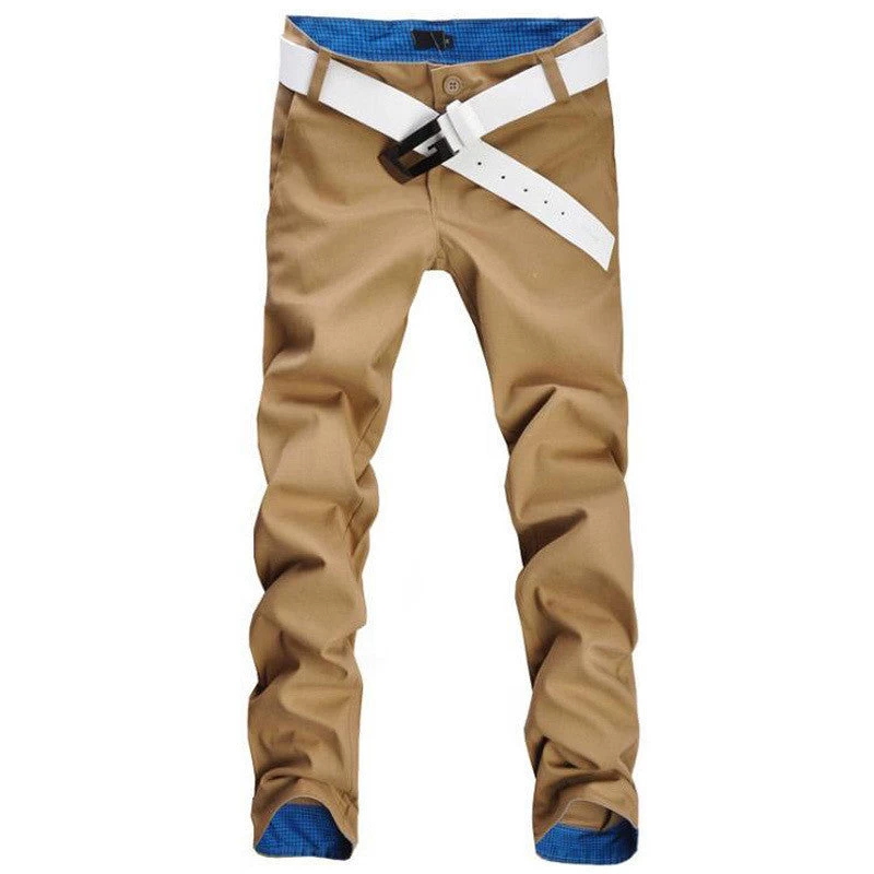 Men Pants Fashion Casual Pants Men High Cotton Mens Pants 12 Colors Size 28~36