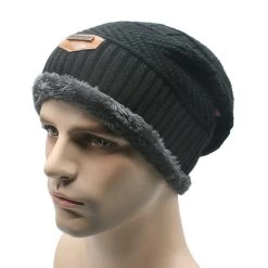 Unisex Womens Mens S Camping Hat Winter Beanie Baggy Warm Wool Ski Cap