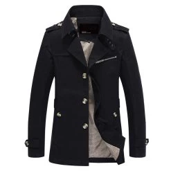 Men Jacket Coat Long Section Fashion Trench Coat Jaqueta Masculina Veste Homme Casual Fit Overcoat Jacket Outerwear 5XL