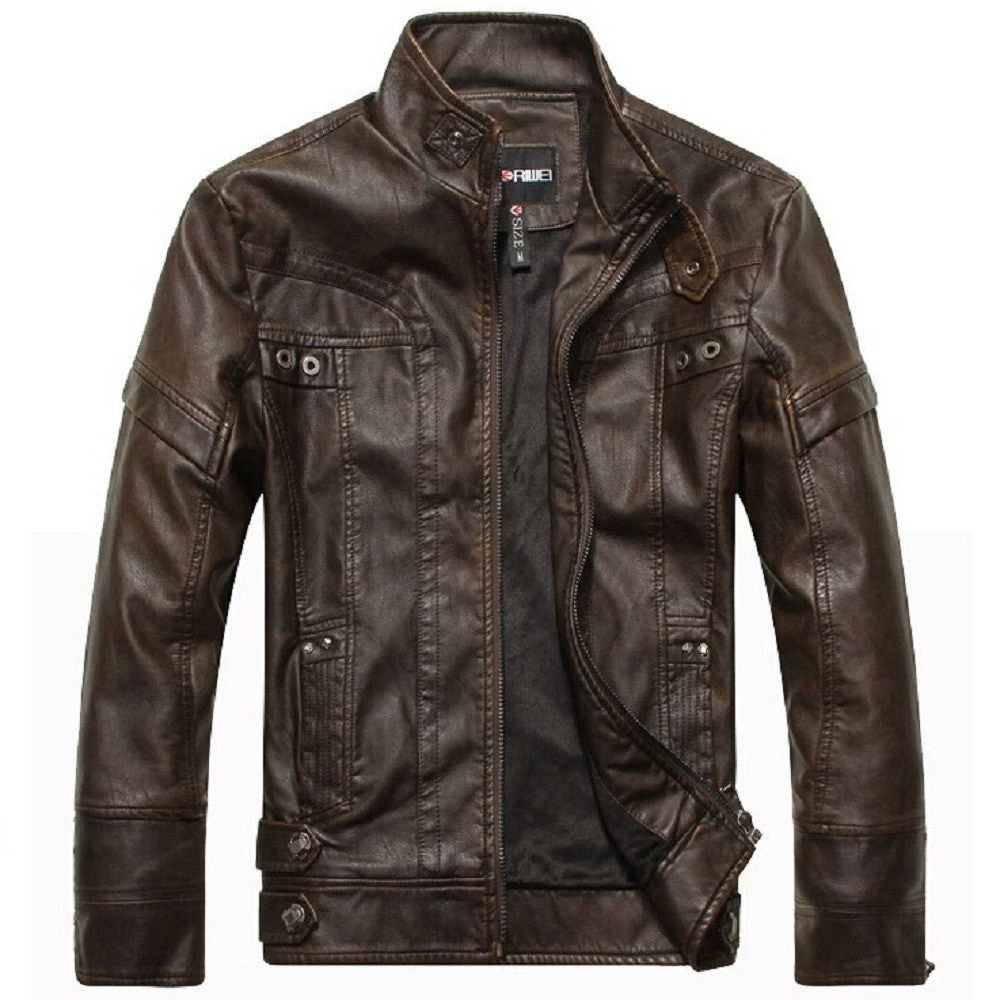 Motorcycle Leather Jackets Men Autumn Winter Leather Clothing Men Leather Jackets Male Business Casual Coats Clothing