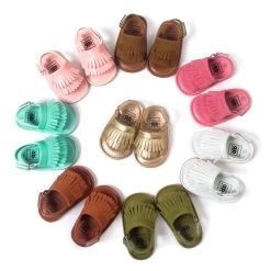 Summer Style Baby Moccasins Soft Bottom Fringe Candy Color Girls Toddler Shoes Baby Slippers Boys Prewalkers