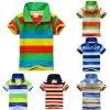 Summer 1-7Y Baby Children Boys Striped T-shirts Kids Tops Tee Polo Shirts Clothing