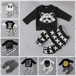 Born Little Kids Boys Clothes Set Baby Boy Clothes Fashion Toddler Baby Clothing,toddler Bebe Set Age 0-2 Year C6275