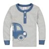 Organic Cotton Fall Winter Car Design Kids Infant Clothing Children T-shirt Cute Baby Boy Long Sleeve Cotton T Shirts