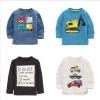 1-8 Years Boys T-shirt Kids Tees Baby Boy Brand T Shirts Children Tees Long Sleeve 100% Cotton Cardigan Sweater Jacket Shirts
