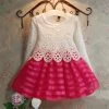 Girls Dresses Fashion Casual Summer Lace Crochet Tutu Dress Kids Girl Party Clothes For 2-6Y Children Vetement Fille