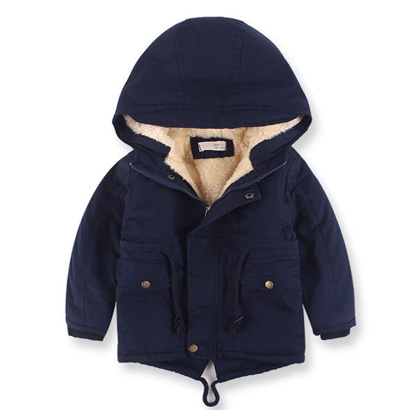 European Style Winter Boy Coat Children's Clothing Warm Trench Thickening Kids Coat Jacket