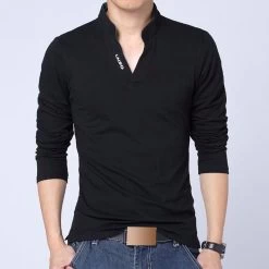 Men Polo Shirt Mens Long Sleeve Solid Polo Shirts Camisa Polos Masculina Casual Cotton Plus Size M- XXXL 4XL 5XL Tops Tees