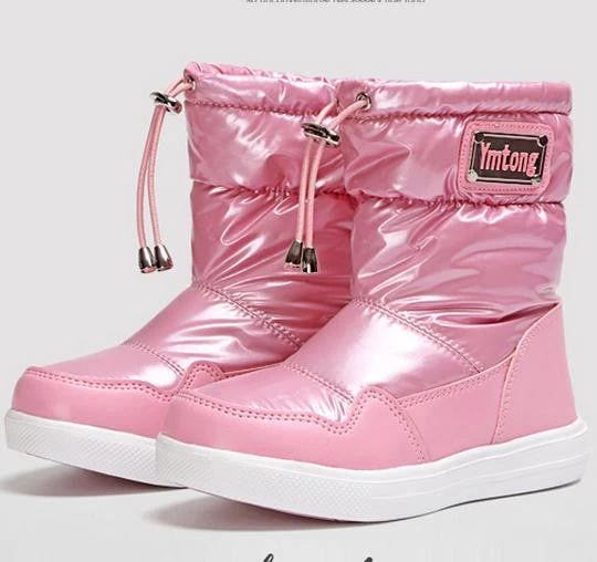 Children Snow Boots Fur Winter Girls Women Flat Thicken Shoes For Baby Kids Child Snow Brand Fashion Boots Infantil 283