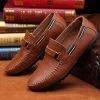Design Real Leather Men Flats Genuine Leather Men Boat Shoes,Fashion Men Moccasins Shoes Chaussure Homme Soft Men Shoes