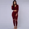 Rompers Womens Jumpsuit Bodycon Jumpsuit Women 2 Pieces Overalls Bodysuit Women Long Sleeve Hole Skinny Playsuit Plus Size