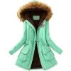 Fashion Autumn Warm Winter Fur Collar Coats Jackets For Women Women's Long Parka Plus Size Parka Hoodies