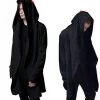 High Quality Casual Unisex Men's Hooded With Black Gown Hip Hop Hoodies And Sweatshirts Long Sleeves Jackets Women Cloak Coats
