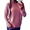 Spring Autumn Fashion Women Long Sleeve Lace Patchwork Casual Pullover Ladies Sweaters Plus Size Clothes