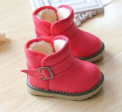 Waterproof Children Boots Winter Baby Shoes Girls Cotton - Padded Shoes Ankle Boys Boots