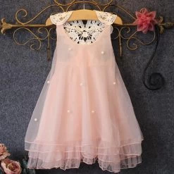 Baby Girl Clothes Summer Lace Flower Tutu Princess Kids Dresses For Girls Children Clothes Sets
