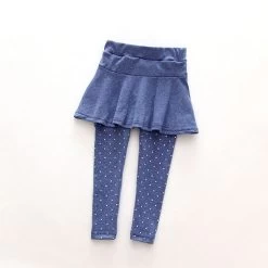 Baby Kid Pantskirt Girl Wool Culotte Pants Child Legging Trousers Dress