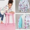 Spring Girls Clothing Fashion Girls Printing Full Sleeve Jackets Outerwear Toddler Girls Hooded Coats