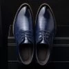 Men's Real Cowhide Leather Oxford Shoes Comfortable Insole Lacing Business Dress Shoes Man Wedding High Quality Shoes
