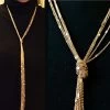 Jewelry Accessories Royal Punk Sexy Tassel Multi-layer Long Chain Female Vintage Necklace Gold Women