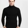 Winter Thick Warm 100% Cashmere Sweater Men Turtleneck Men Mens Sweaters Slim Fit Pullover Men Knitwear Double Collar