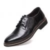100% Genuine Leather Mens Dress Shoes, High Quality Oxford Shoes For Men, Lace-Up Business Men Shoes, Men Wedding Shoes