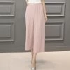 5 Colors Women Trousers Fashion Chiffon Pants Loose Casual Style Solid Color High Waist Pants Wide Leg Pants Plus Size