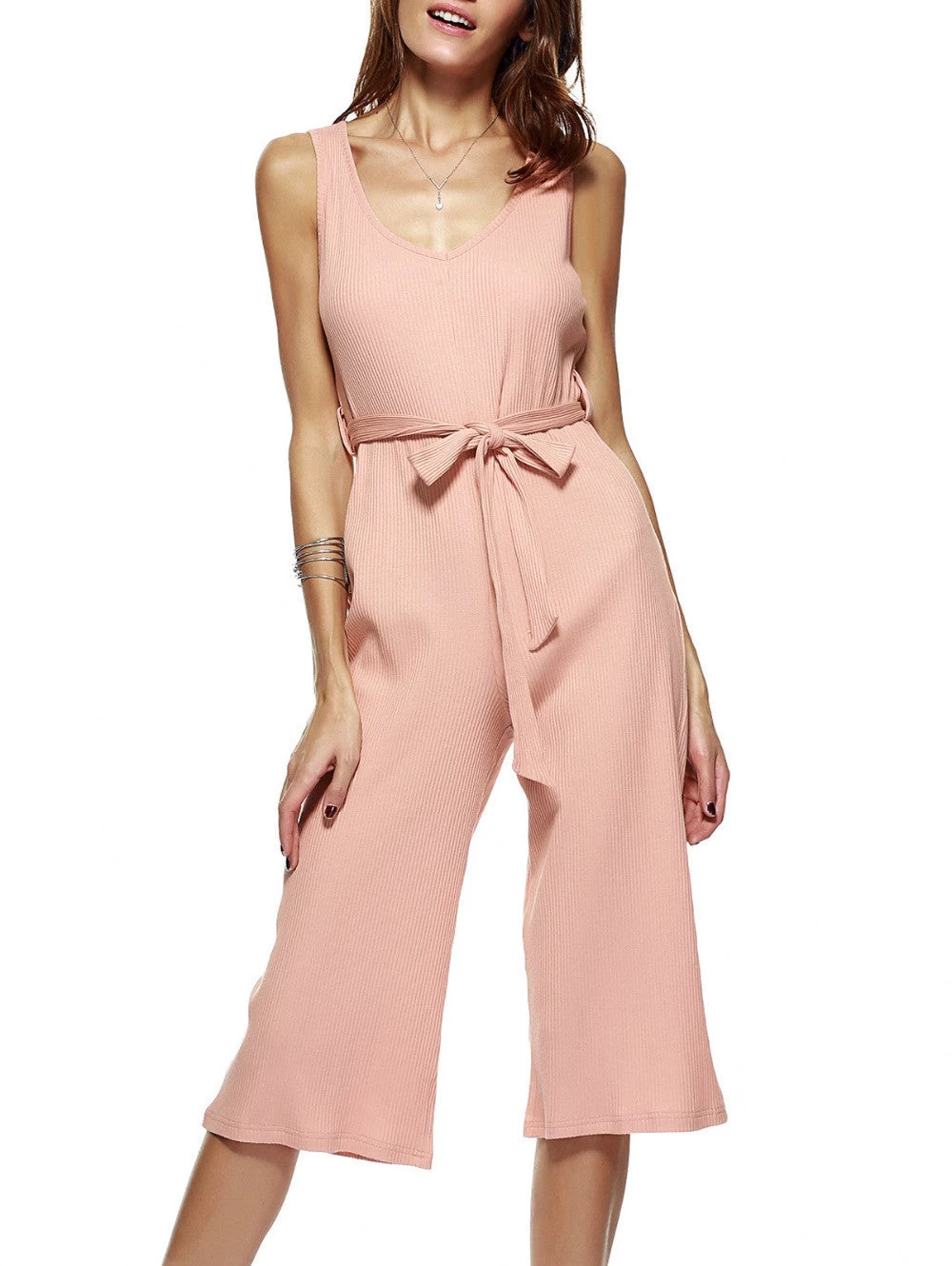 Bodysuit Women Jumpsuit Sexy Club Ladies Rompers Autumn V-neck Belt Short Sleeve Jumpsuits