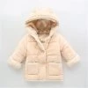 Baby Winter Cotton Coat Baby Girl Candy Cute Thick Down Boy Outerwear Snow Wear Fabric Waterproof Handle Infant Hooded Clothing