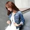 Women Jeans Jackets Short Tops Long Sleeve Denim Coat Vintage Ripped For Women Clothing Chaquetas Mujer
