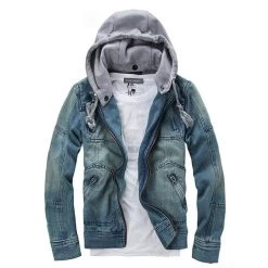 Casual Fashion Men's Denim Jacket Comfortable Male Cowboy Jacket Plus Size M-XXXL MWJ089
