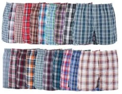 Classic Plaid Men Boxer Shorts Mens Underwear Trunks Cotton Cuecas Underwear Boxers For Male Mix Color 4 Pieces/Lot