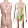 Popular Best Men Sexy Borat Mankini Costume Swimsuit Swimwear Thong 22