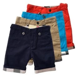 Summer Boys Shorts Fashion Short Pants Brand Kids Clothes Button Children Clothing High