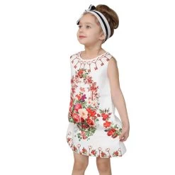 Girl Dress Flower Kids Clothes Children Clothing Girls Clothes Party Holiday Toddler